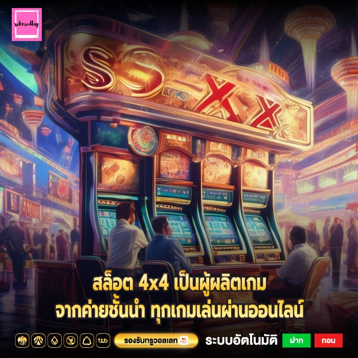 สล็อต 4x4 เป็นผู้ผลิตเกมจากค่ายชั้นนำ ทุกเกมเล่นผ่านออนไลน์